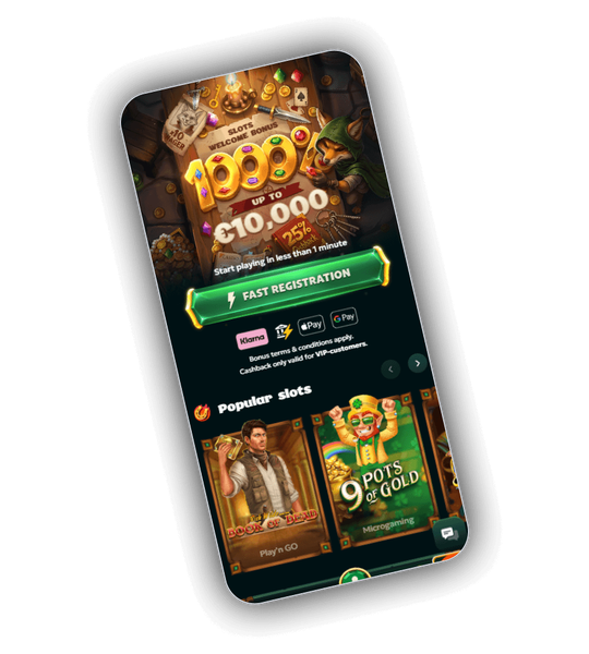 Lobby da Rivo Casino com slots em destaque e banner do bonus de boas-vindas